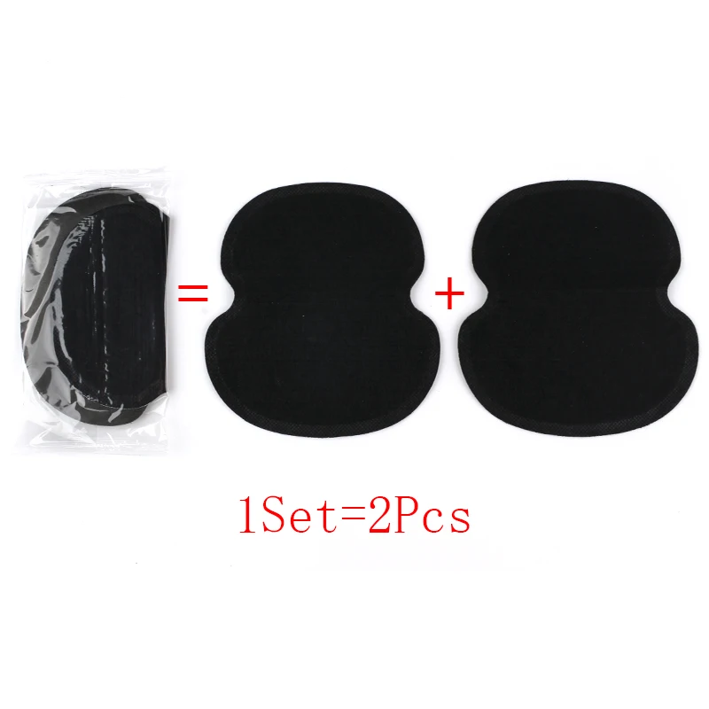 Almohadillas desechables para axilas, almohadillas negras para el sudor, almohadilla de transpiración, protector que absorbe la transpiración, 10 piezas (5 pares)