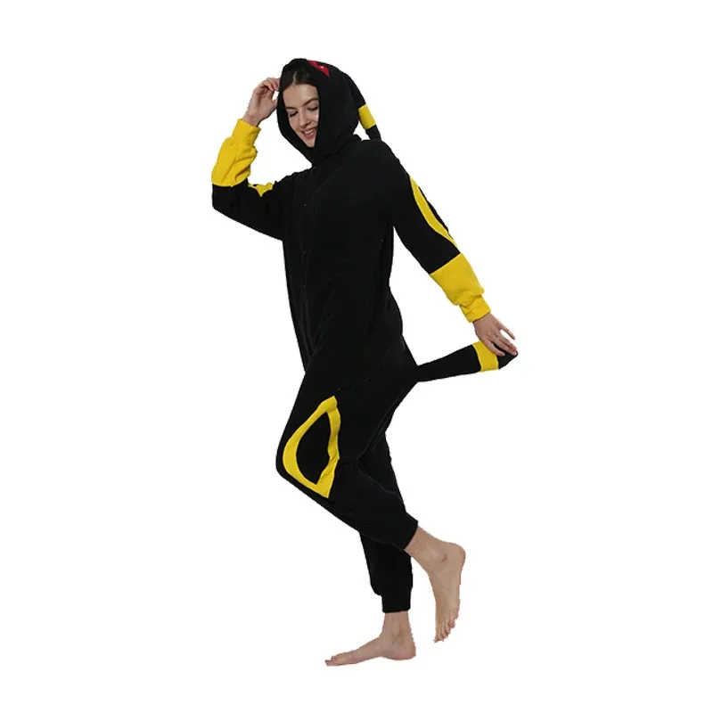 Disfraz de Cosplay de dibujos animados de Umbreon para mujer, monos de Anime Kigurumi Pokenon para adultos, ropa de casa Kawaii, mono de Navidad y Halloween