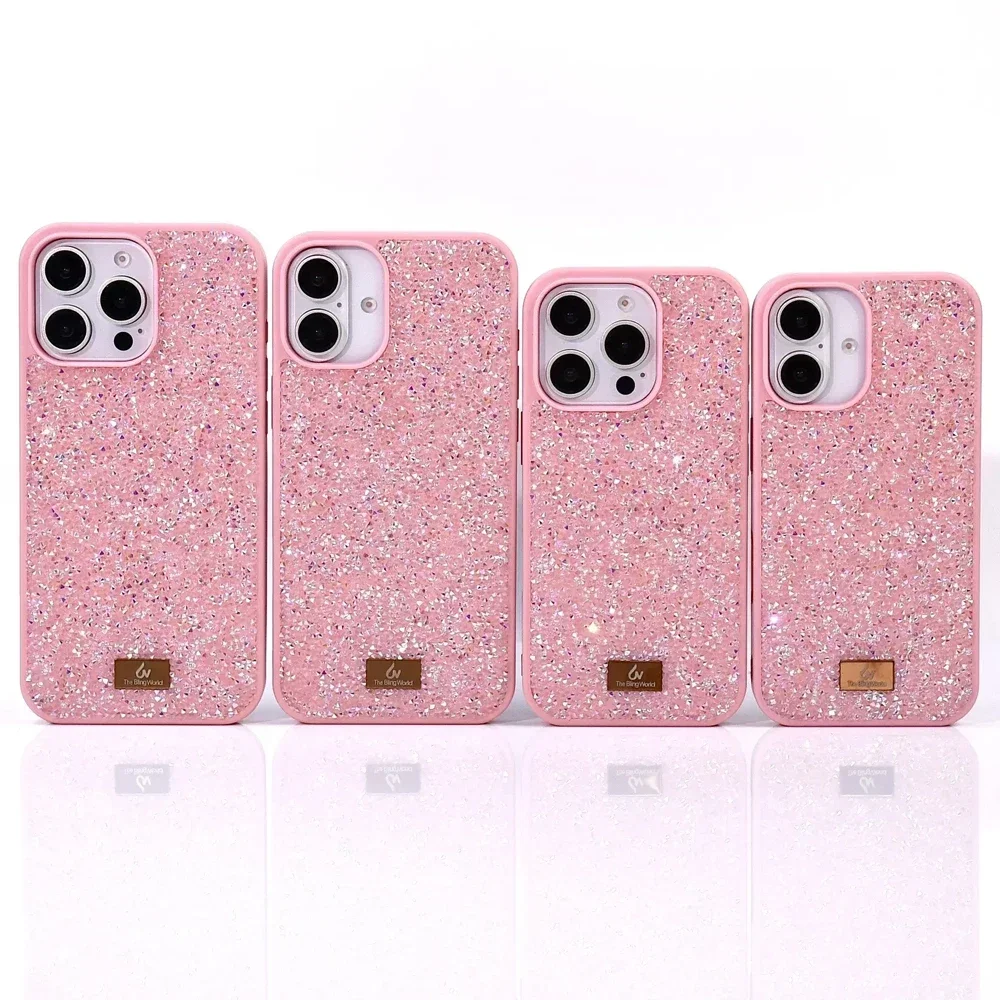 Premium Luxury Glitter Starlight Phone Case For Apple Iphone 16 15 Pro Max 14plus 13 12 High-Value Full Diamond Glitter Case