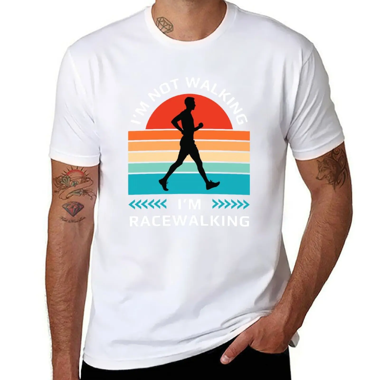 

I’m not walking, I’m racewalking T-Shirt t shirt for man 100 percent cotton t shirt for man T-Shirt