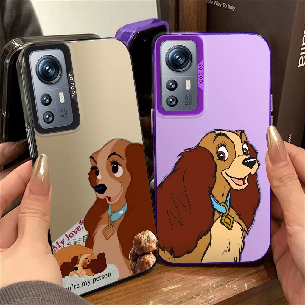 

Disney Lady And The Tramp For Redmi Note 13 12S 11S 10Lite Pro Max Plus 4G 5G Fashion Colorful Silver Phone Case