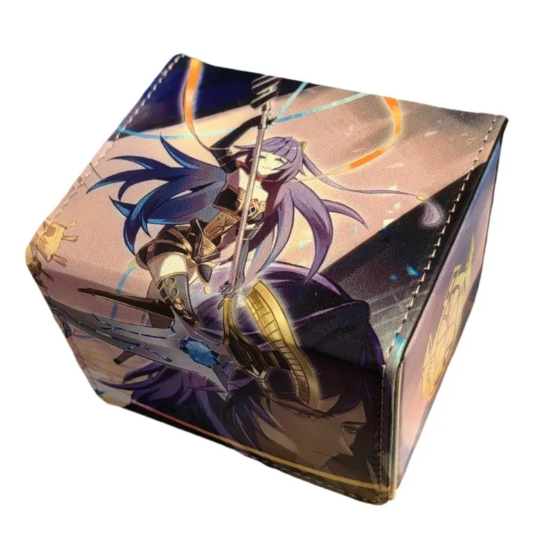 Yu-Gi-Oh! 10.8x9x8cm série orcust couro jogo coleção caixa de armazenamento de cartão galatea the orcust automaton cartão proteção caixa brinquedo