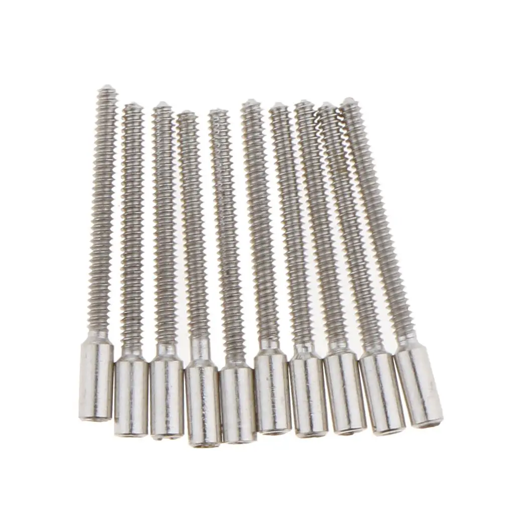 10 Pcs Stem Extensions Extenders ซ่อมสําหรับลําต้น 0.9 มม.หัวข้ออุปกรณ์ซ่อมนาฬิกา Crown Stems หัวข้อช่างซ่อมนาฬิกา