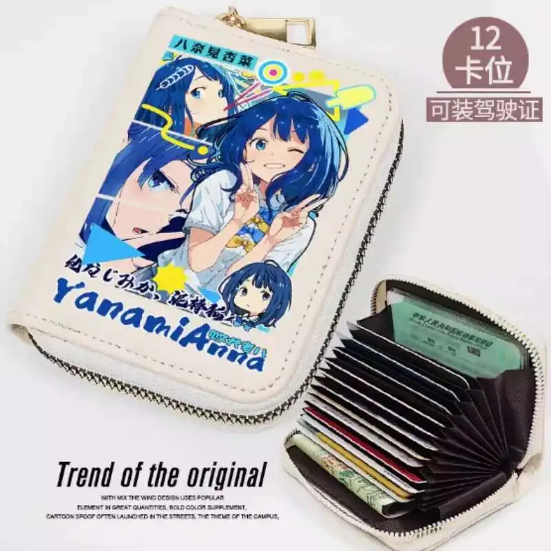 

Makeine: Too Many Losing Heroines Blue Hair Girl FS Кошелек из искусственной кожи Кошелек для карт Монета на молнии Сумка-держатель для денег Косплей Подарок B1772 Аниме