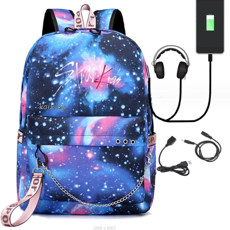 stray-y Backpack Teenage Girls Boys Backpack School Bag Usb Charging Back Pack School Bag Kawaii Kids Children\'s Backpack