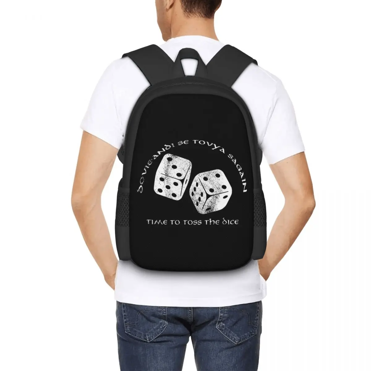 

Рюкзак Time To Toss The Dice Wheel Of Time для школьников, школьная сумка, походный рюкзак для путешествий, повседневный рюкзак для мальчиков и девочек, сумка через плечо