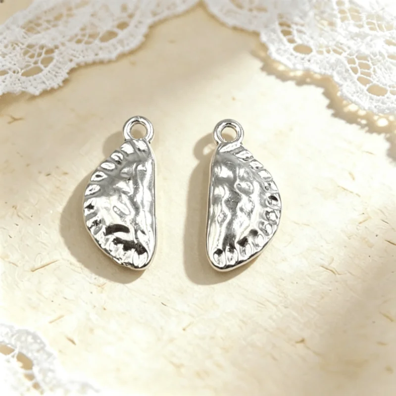 100 Stück antiksilberfarbene Knödel-Anhänger, 21 x 10 mm, für Armbänder, Ohrringe, Schmuckherstellung # 4997 – Detail 5