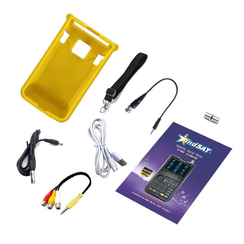 VF-6900 Satellite finder HD Digital Meter For Satellite Receiver 1080P HD,DVBS/S2 Satfinder Handhel Meter CCTV AHD 8MP Sat Finde