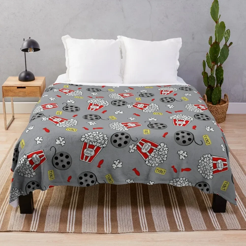 

Movie Night Snack Attack Throw Blanket Soft Warm Blanket Gift for Grandparents