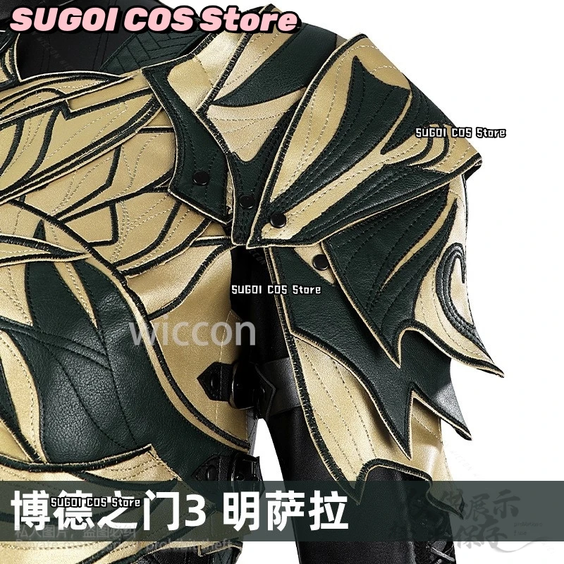 Аниме игра Baldur3Gate косплей Minthara красивый костюм из искусственной кожи сексуальный комбинезон униформа эльфа парики ушные костюмы для Хэллоуина Cos костюмы