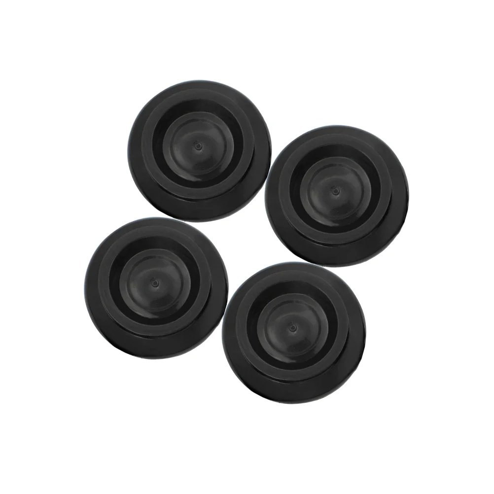 4pcs Piano Caster Cups Non-slip Piano Mats Anti-noise Floor Protector for Upright Piano Legs (Black)