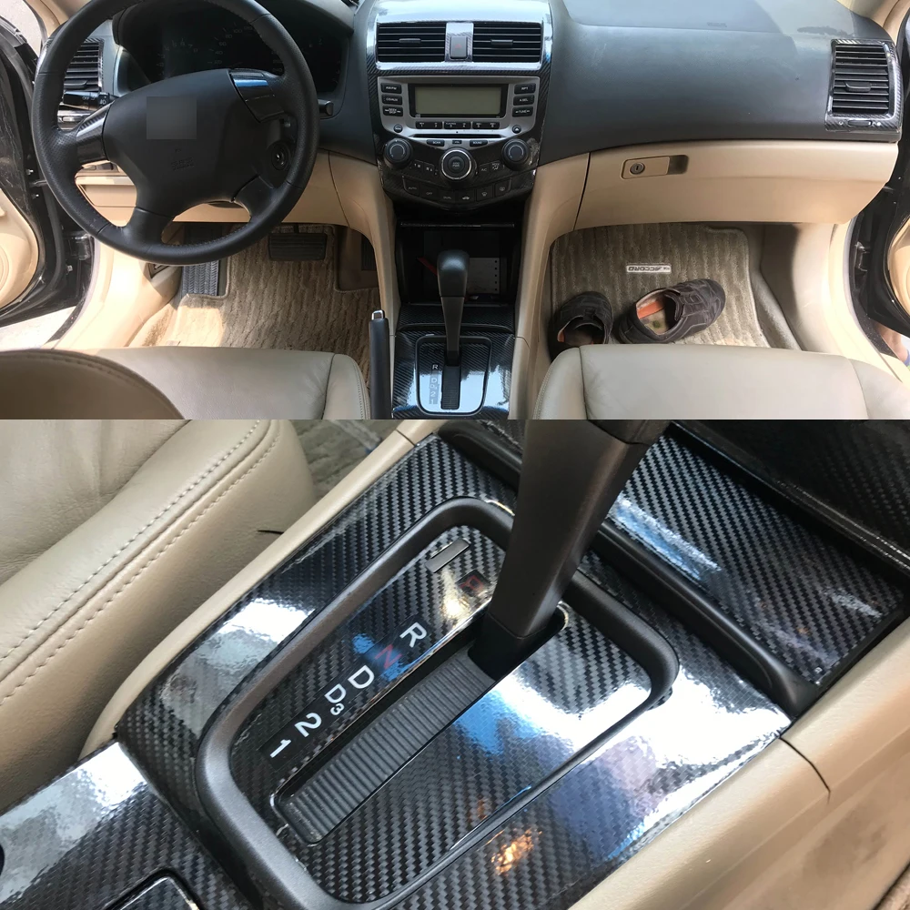 

Для Honda Accord 2003-2007 автомобильный Стайлинг 3D/5D углеродное волокно салон автомобиля центральная консоль цветная молдинговая наклейка наклейки детали