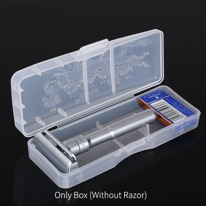 Caja de almacenamiento para maquinilla de afeitar de doble filo de alta calidad, estuche para afeitadora clásica para hombre, caja de almacenamiento para afeitadora, accesorios para maquinilla de afeitar, 1 unidad