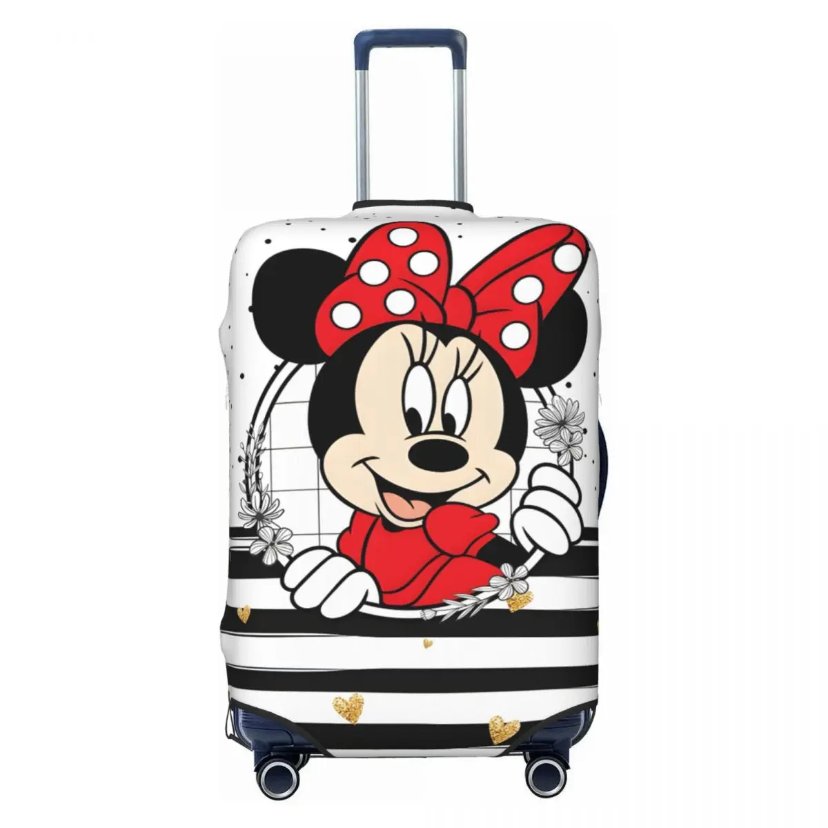 

Fashion Cute Minnie Mouse Luggage Cover Protector Dust Proof Cartoon Mickey Travel Suitcase Covers