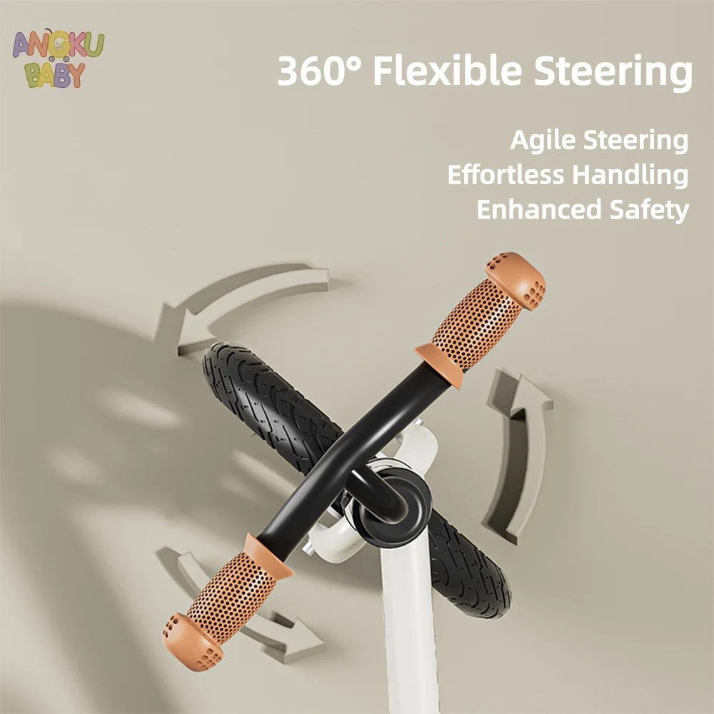 دراجة توازن للأطفال الصغار قابلة للتعديل مع 360 درجة °   دراجة تدريب للأطفال بدون دواسة دوارة لعمر 2-5 سنوات، دراجة ترقية للأطفال