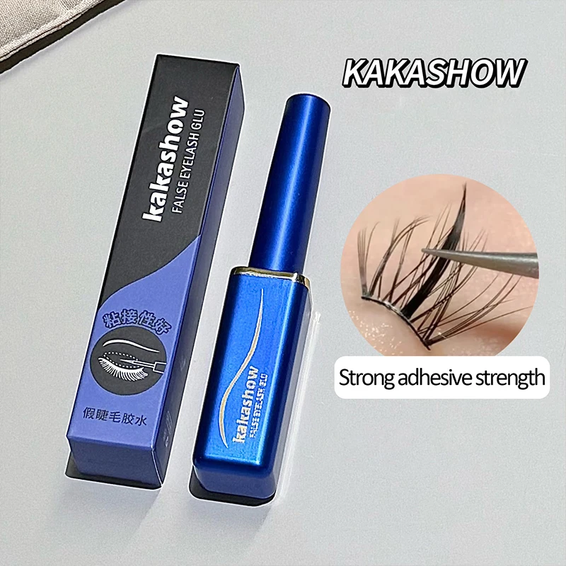 Kakashow Kleber für falsche Wimpern, schnell trocknend, transparent, unsichtbar, spurlos, milder und stark klebender Kleber