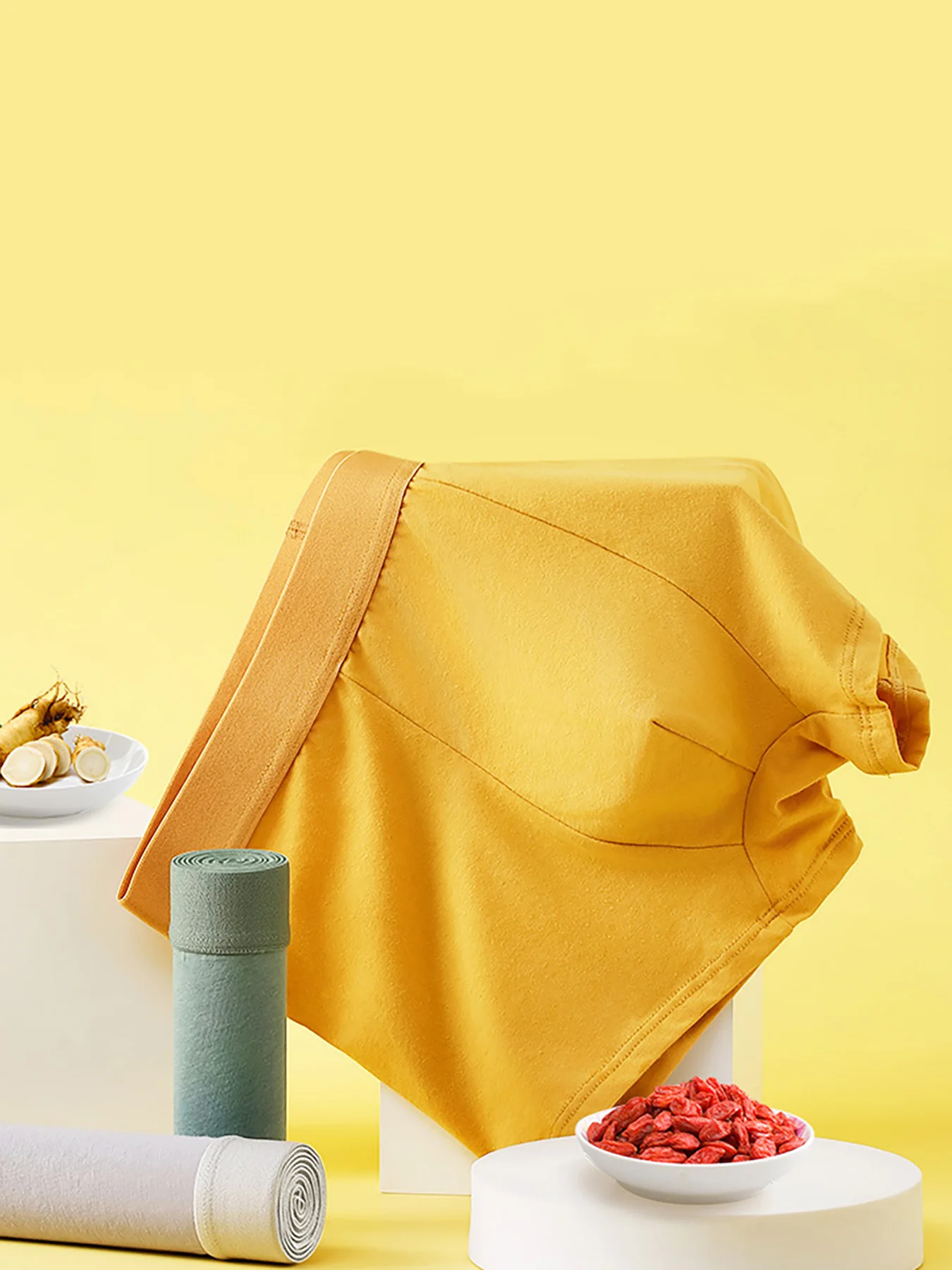 メンズ95%コットンボクサーパンツ5枚組：モランディカラーパレット、通気性＆肌に優しい、ぴったりフィット、快適＆スタイリッシュな完璧な融合