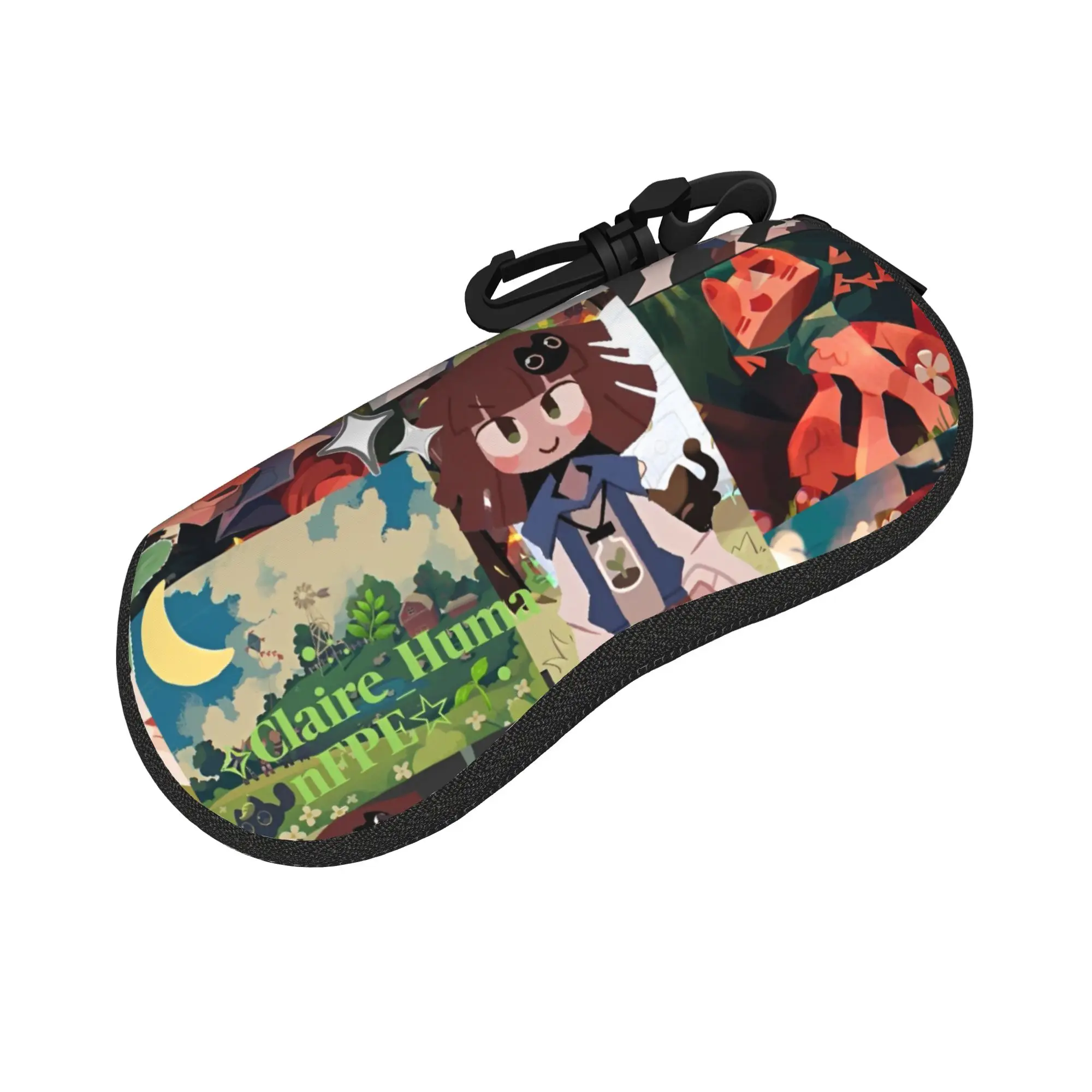 Claire Miss Circle Cartoon  Glasses Case Unisex Travel Box Fundamental Paper Education Glasses Storage Box Eyeglasses Box
