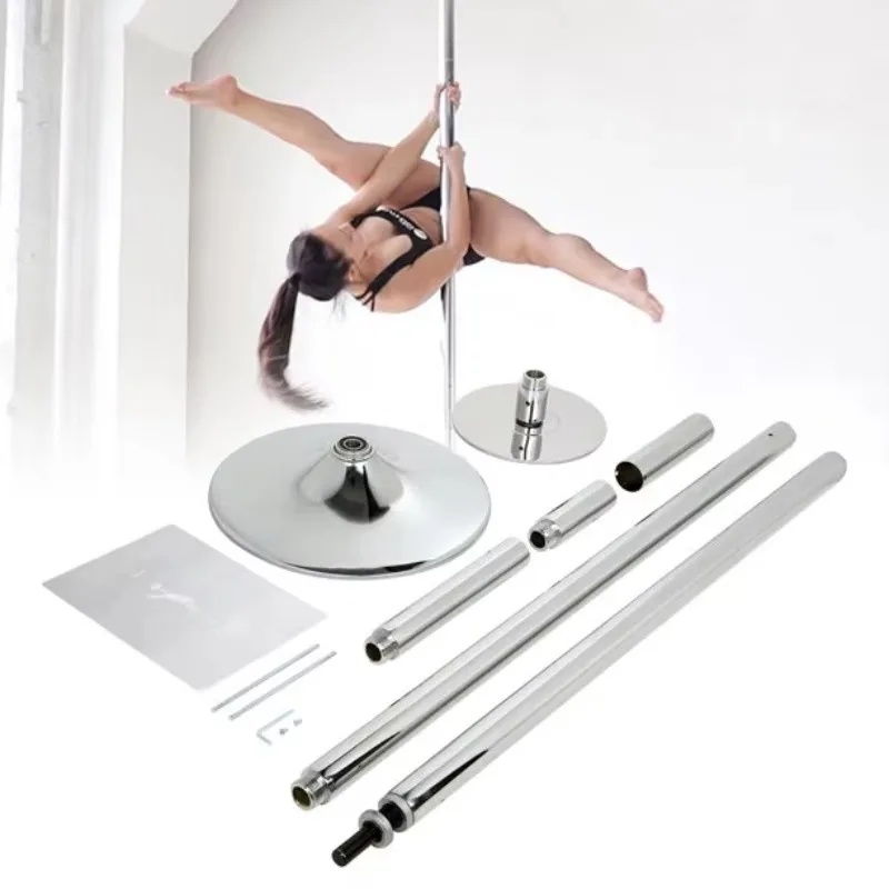 7.33 ft to 9 ft Pro Spinning Dance Poles with Stage Base, Multi Color Professional Pole Dancing  Gymnastics pole