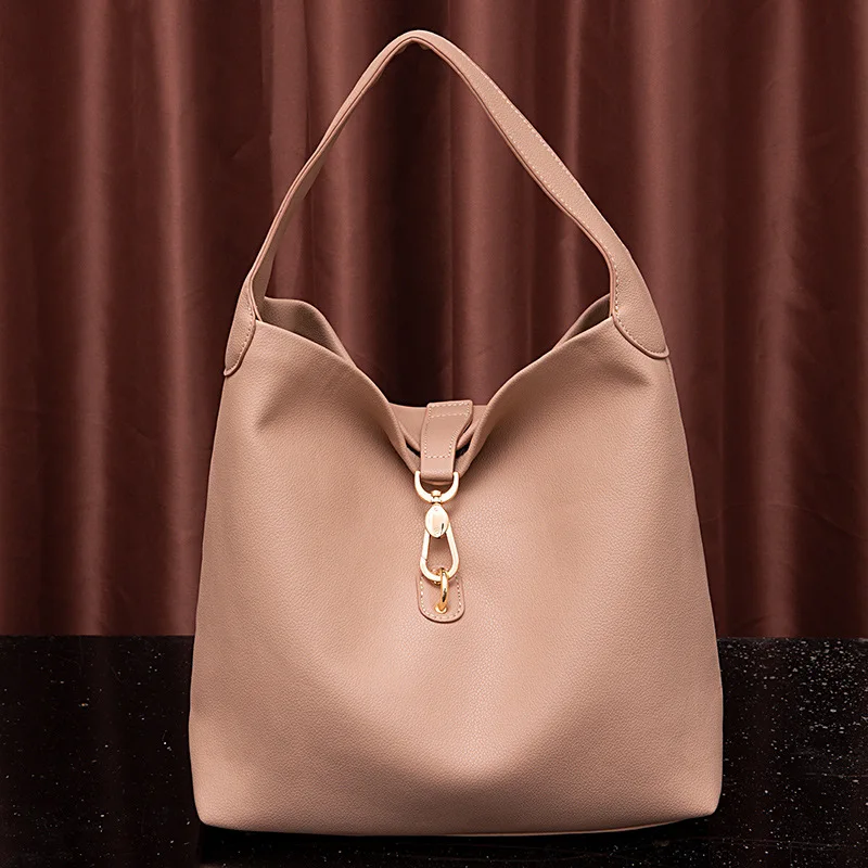 New Trend Large Capacity Women's Bag Designer Handbags Female Vintage Shoulder Bags Ladies Handbags Fashion Leather Armpit Bags