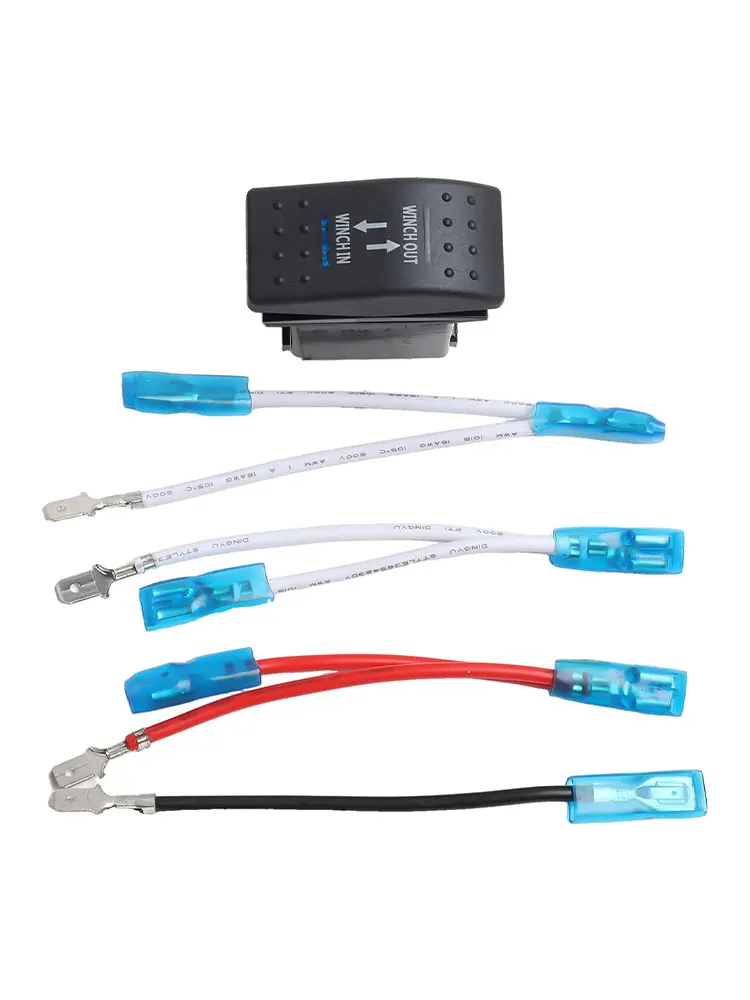 7 Pin Rocker for toggle Switch with Blue LED Indicator Compatible with LED Work Lights and Fog Lamps for Various Vehicles