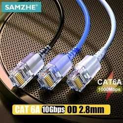 SAMZHE Cat6A Cable Ethernet Cat6 Lan UTP Cable de conexión de red para PS PC enrutador módem de Internet Gigabit Cat 6 Cable Ethernet