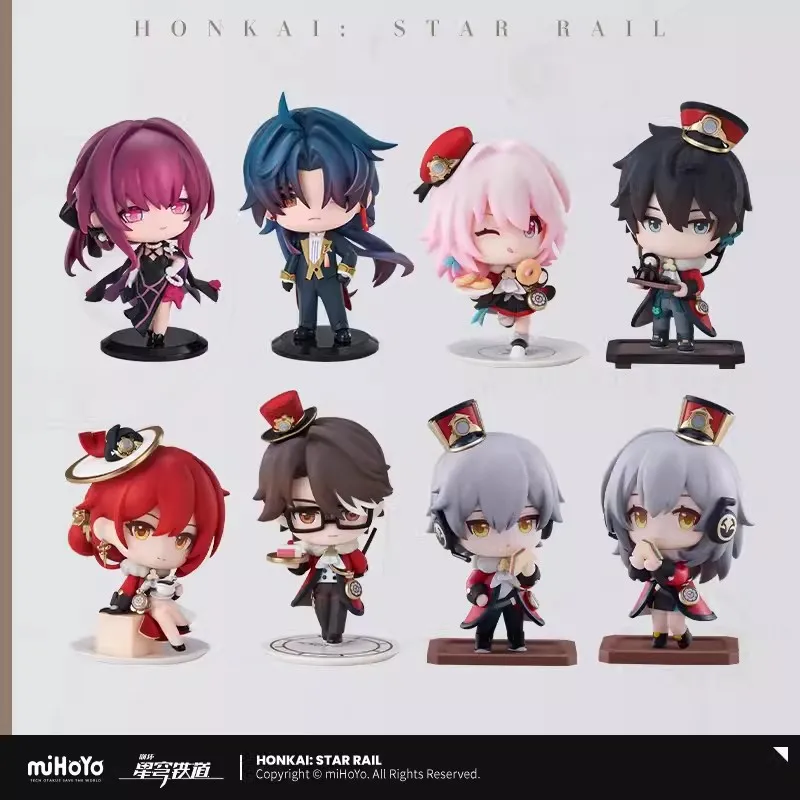 MiHoyo Figura Brinquedo de Honkai para Crianças, Trilho Estrela, Dan Heng, 7 de Março, Welt Yang, Himeko, Trailblazer, Stelle Caelus, Estatueta, Cos, Presente