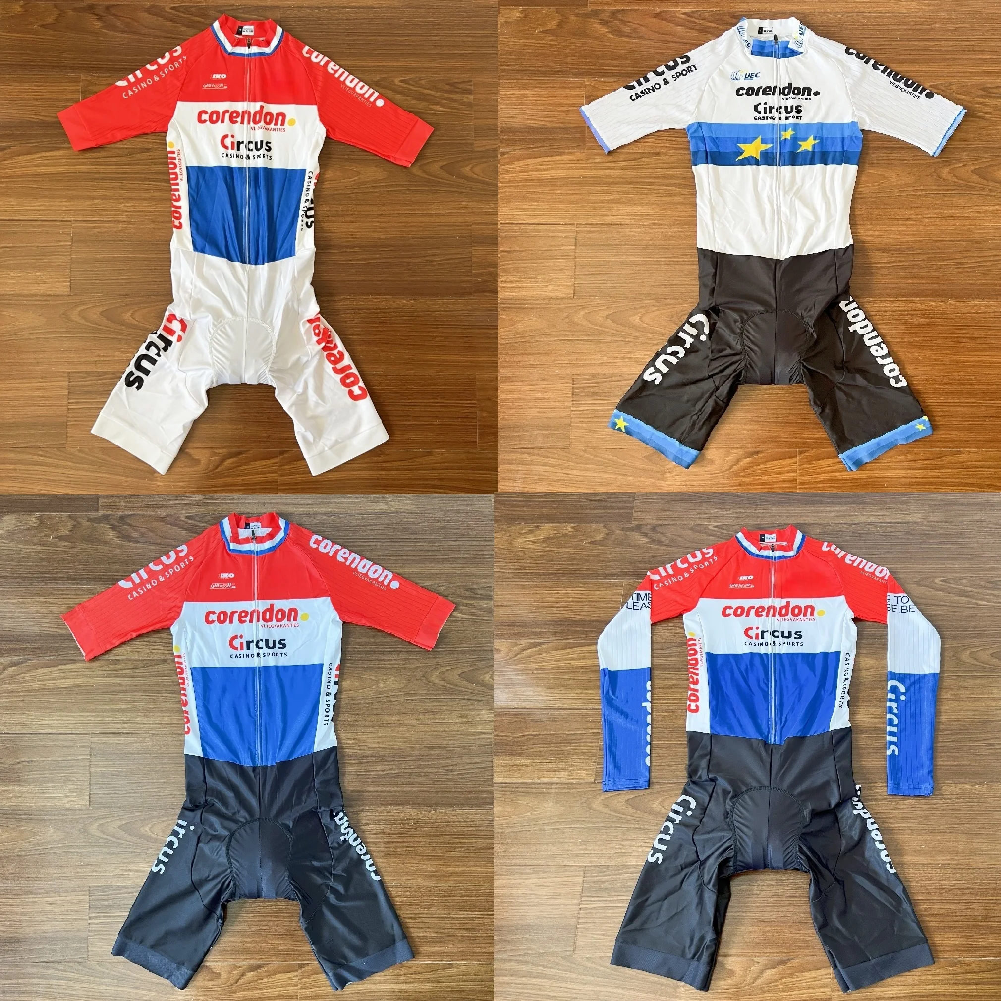

LASER CUT Skinsuit 2019 CORENDON-CIRCUS TEAM NL Champion Bodysuit SHORT Cycling Jersey Bike Bicycle Clothing