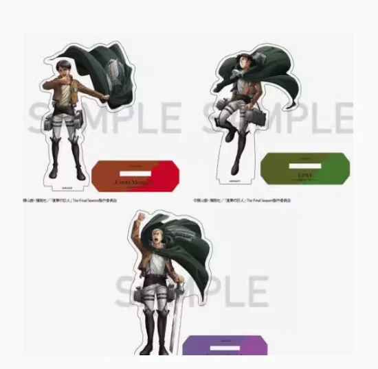 Anime Attack on Titan Rivaille Ackerman Stand Figure Acrylic Model Plate Cosplay Desktop Decor