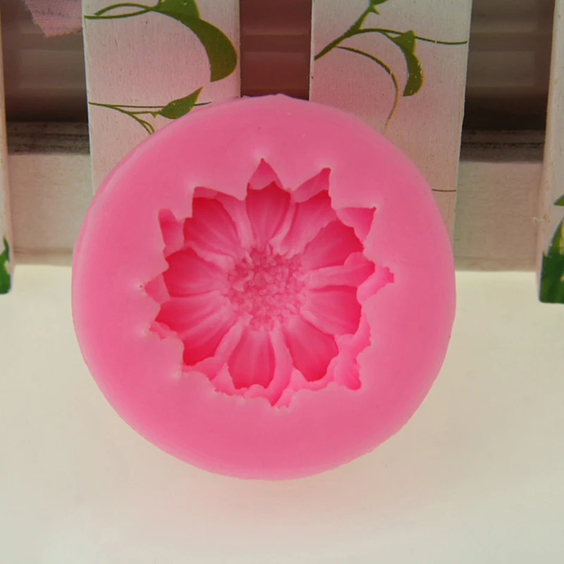 Daisy Wild Chrysanthemum Flower Shape Silicone Mold Baking Mold Fondant Cake Decorating Tools Resin Mould