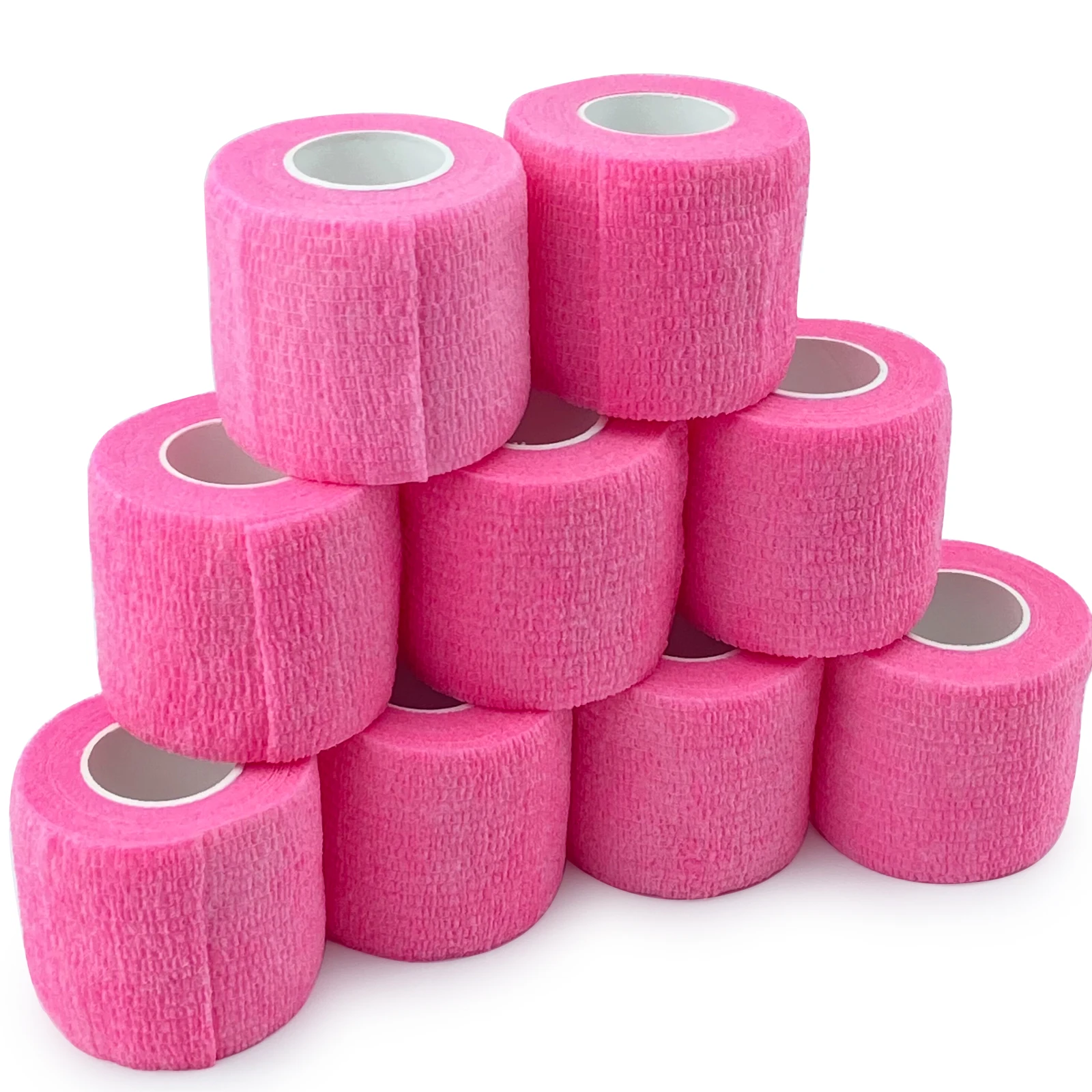 

12pcs/box 2''x5 yards Cohesive Bandages Colorful Elastic Tattoo Grip's Bandage Medical gauze tattoo grip for machine grip