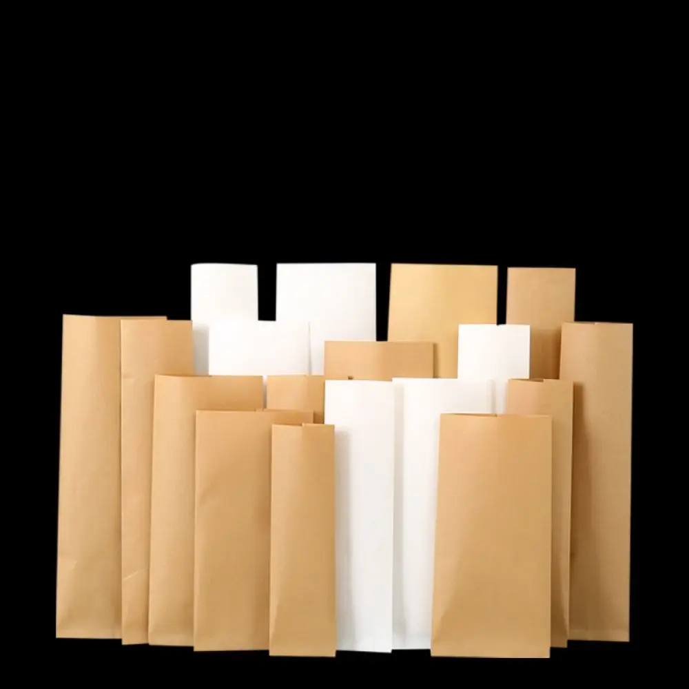 Oil Proof Paper Snack Bag Disposable Takeout Container For Crispy Fried Chicken BBQ Skewers Pastry Shop Catering Tools
