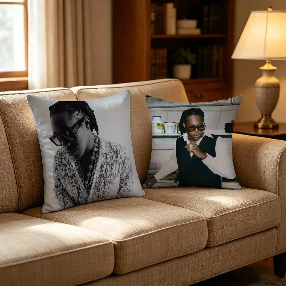 

Rapper D-Don T-Toliver Singer Pillow Case Pattern Printed Pillowcase For Living Room Sofa Cushion Cover