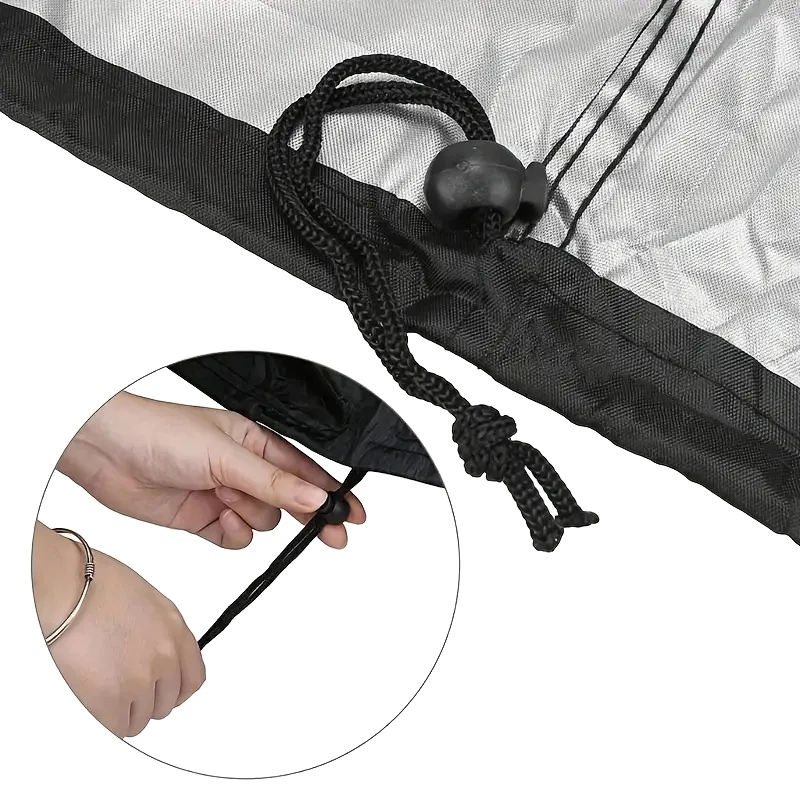 Heavy Duty PVC Grill Cover with Water, UV, Dust Protection, Outdoor Barbecue Cover, Resistant BBQ Cover for Various Grill Types