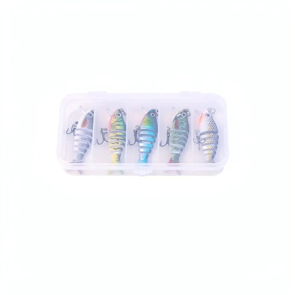 Mini Jointed Hard Bait Artificial Fish Lure Segmented Diving Lip Swimbait For Freshwater Saltwater Bass Fishing