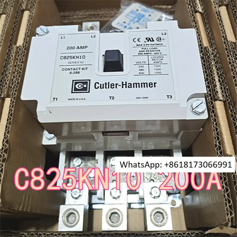 

Cutler-Hammer AC Contactor C825KN10 200A 110-120VAC C825KN3