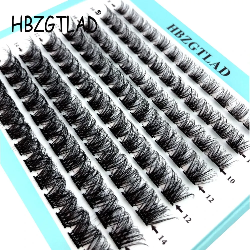 New DIY 96 Cluster Eyelash Extension Bunch Lashes Segmented Fake Lash 3D Fluffy Natural Russian Volume Individual Mink Eyelashes