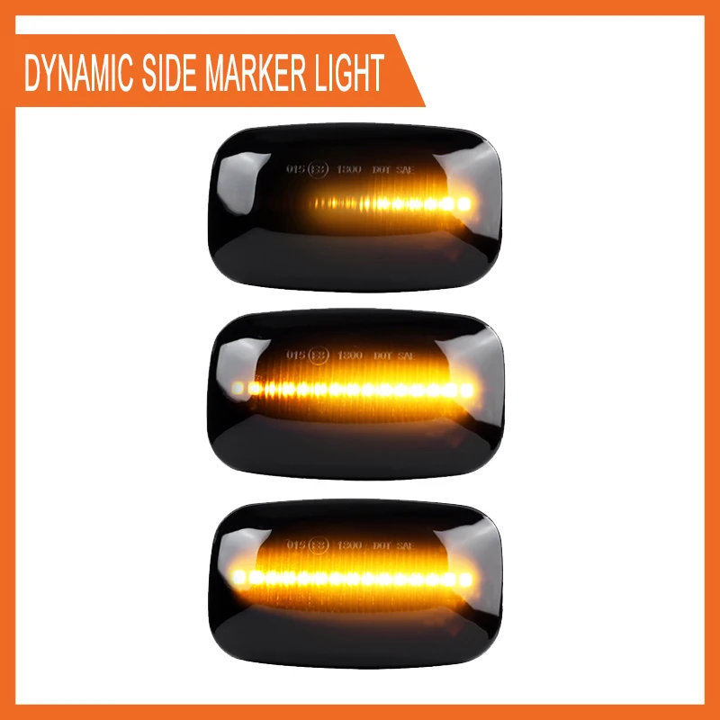 Auto dynamische LED-Seiten markierung leuchte Blinker für Toyota Land Cruiser 70 80 Serie