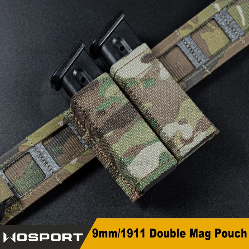 Tactische Molle Magazine Pouch Voor Glock Beretta M9 1911 9Mm Universele Dubbele Mag Bag Airsoft Fast Mag Holster Jacht gear