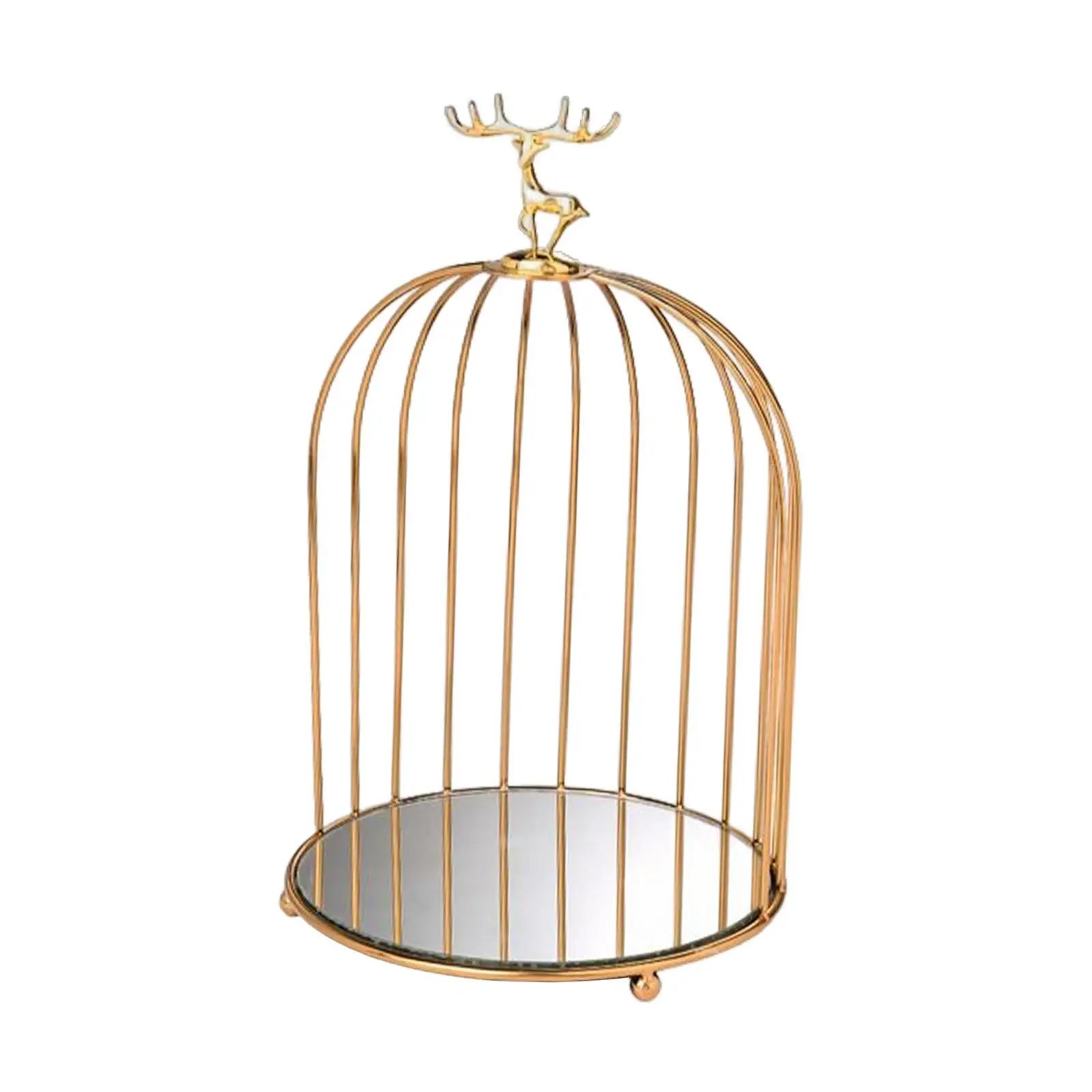 Nordic Bird Cage Rack Cosmetic Holder Lipstick Countertop Dresser Bathroom