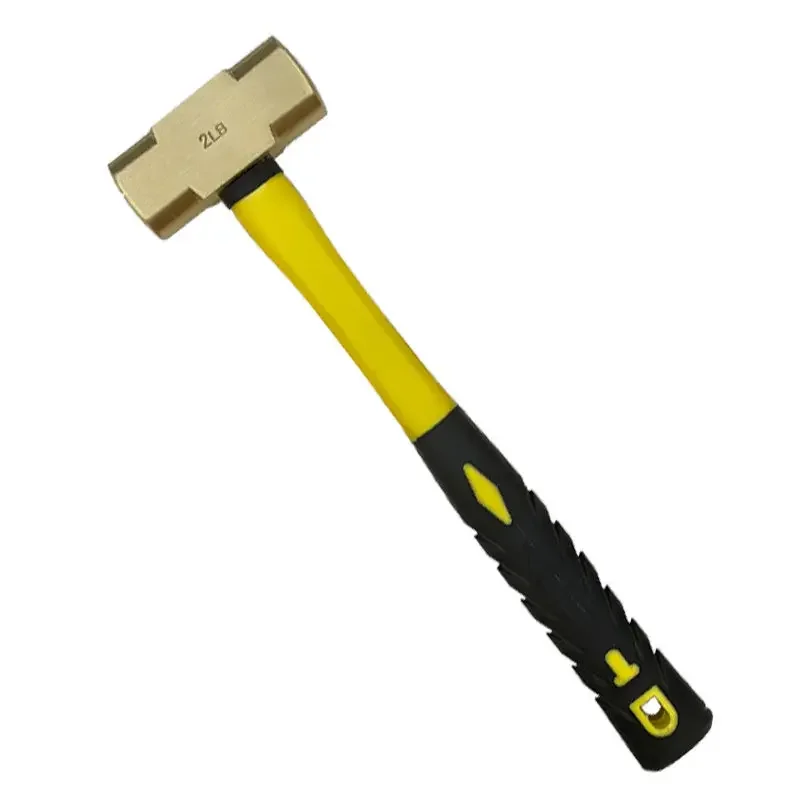 Explosion-proof brass octagonal hammer, woodworking handle hammer, 1P-18P, percussion hand hammer, special handle, non-sparking