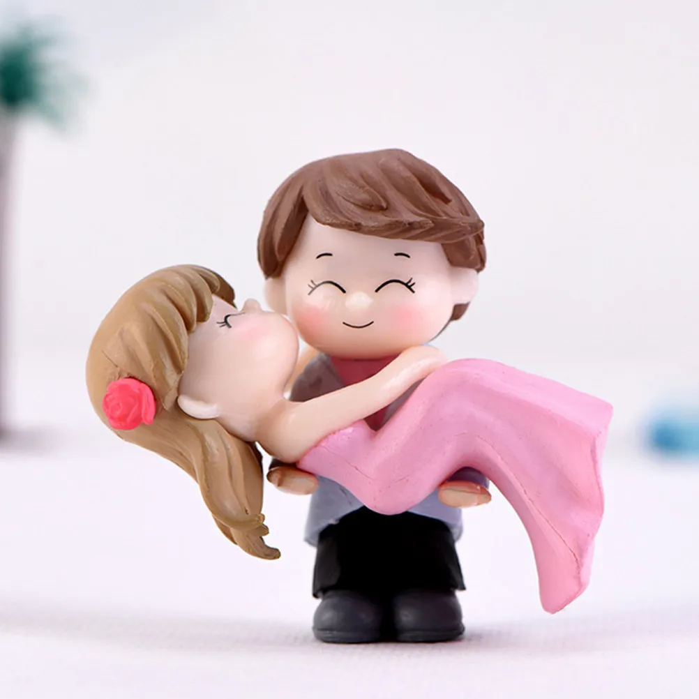 

1Pcs Romantic Couple Vinyl Cake Pick Decorative Cake Topper Party Themed Insert Decor Decorative Topper Themed Party Supplies