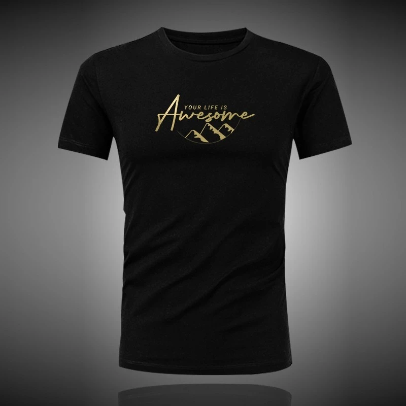 

2025 Summer patterned printed high-quality T-shirts for men and women outdoor casual loose short-sleeved 072335