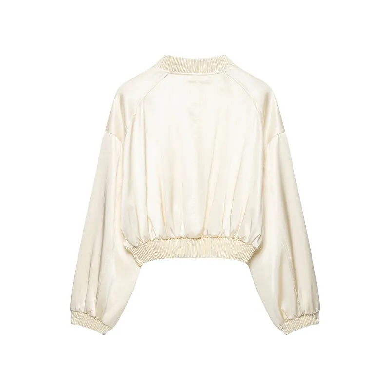 Fall 2026 New Women's Long Sleeve Pilot Jacket Short Outerwear Commute Style Zipper Closure Other Material 100% Short Length