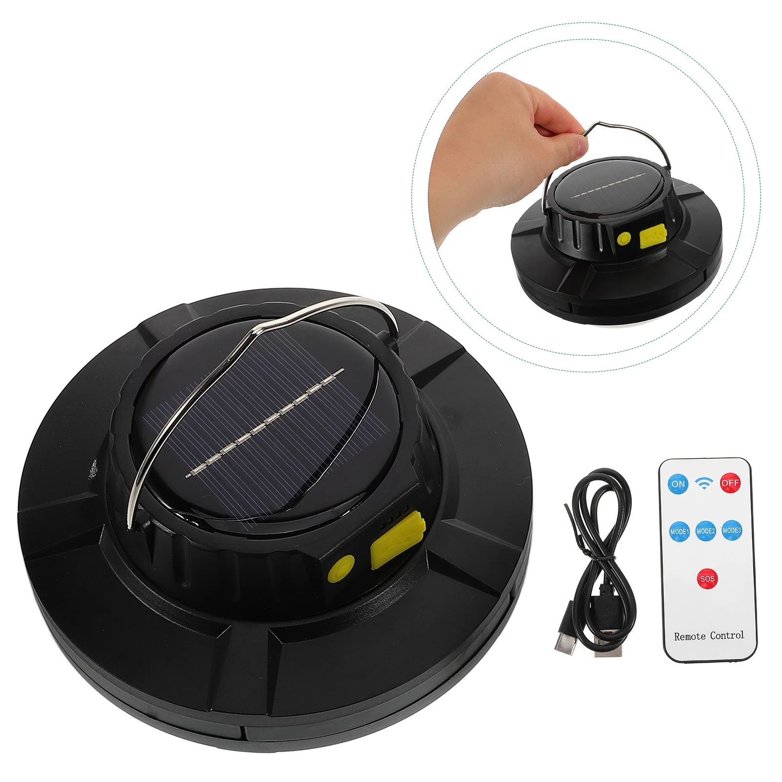 

Солнечный аварийный светильник, перезаряжаемый через USB, 2000 мАч, портативный светильник для палатки, фонарь для кемпинга, уличные ночные отключения