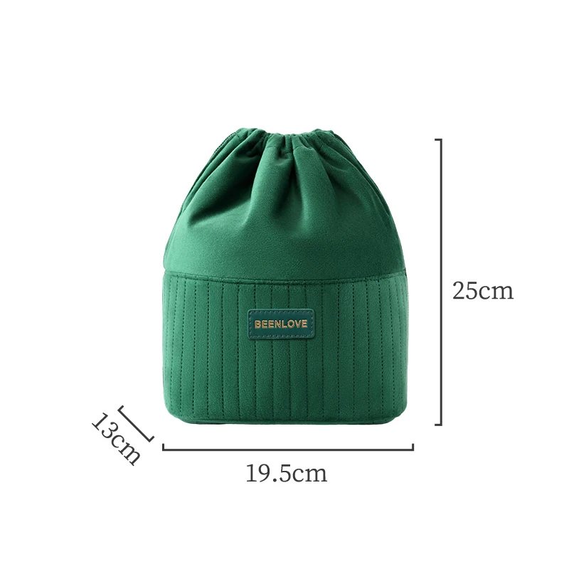 Große Kapazität Samt-Kosmetiktasche Tragbare Multifunktionale Reise-Make-up-Tasche Organizer Modische Aufbewahrungstasche für den täglichen Gebrauch – Detail 8