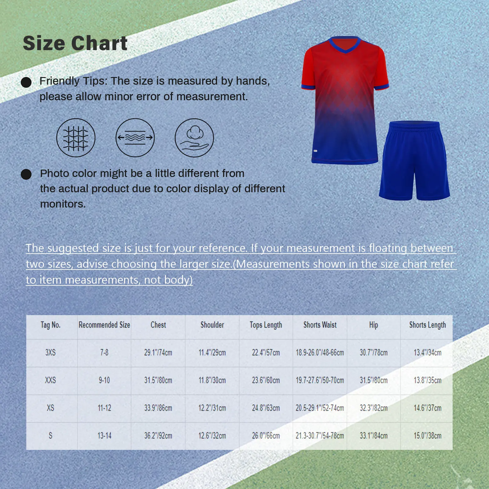 2 Pcs Kids Boys Football Jersey Tracksuit Training Uniform Short Sleeve Stylish T-shirt with Drawstring Shorts Sportswear Outfit