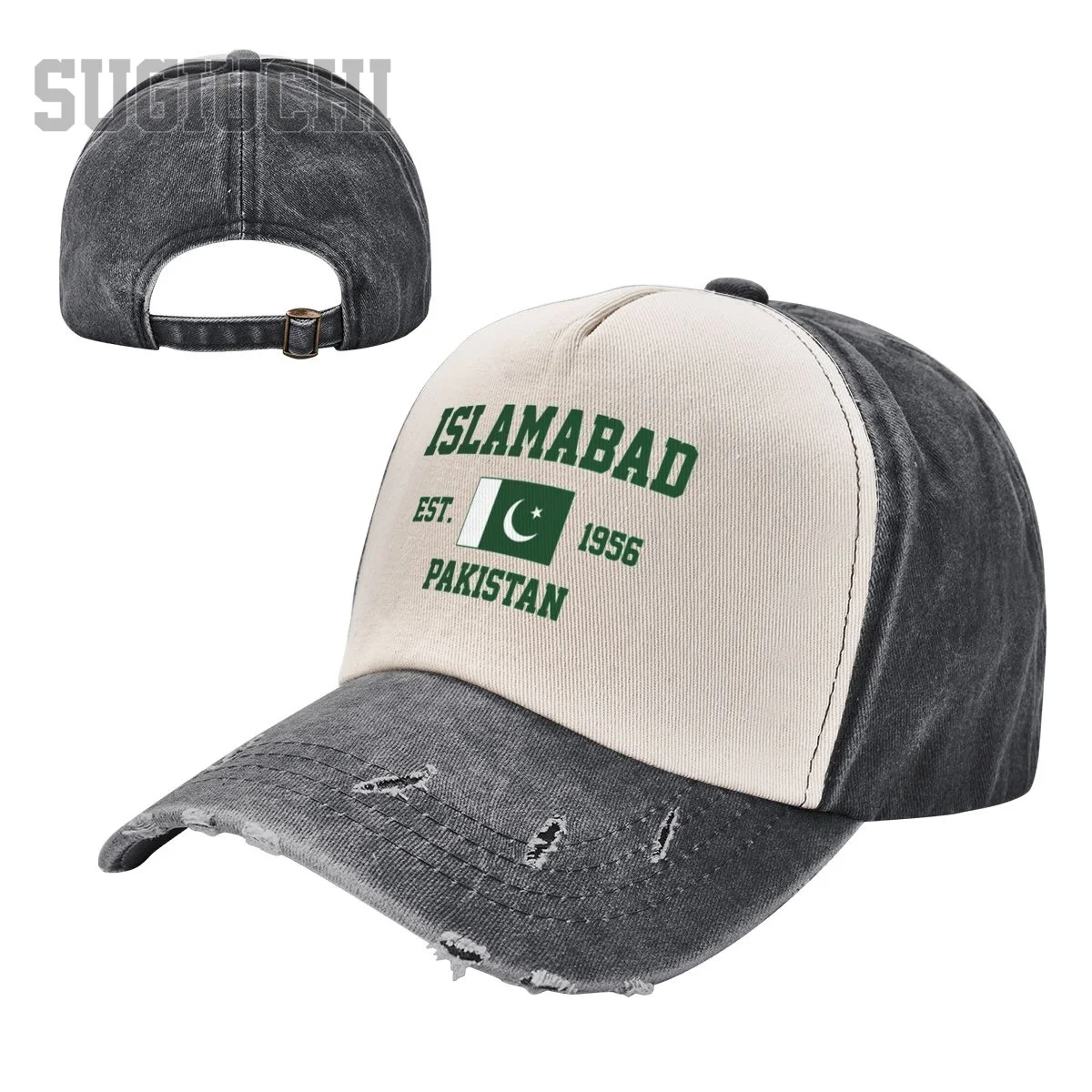 Unisex Baseball Cap Pakistan EST.1956 Islamabad Capital Men Women Vintage Hats Washed Cotton Trucker Gift