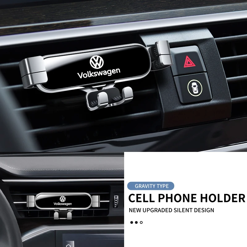 Car Phone Holder Gravity Air Vent Clip Mount Phone GPS Support Stand For Volkswagen VW Jetta Golf Beetle CC EOS GTI MK4 MK6 MK7