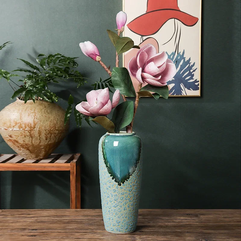 

CL Jingdezhen ceramic vase home model room restaurant study desktop TV cabinet ornament flower ware